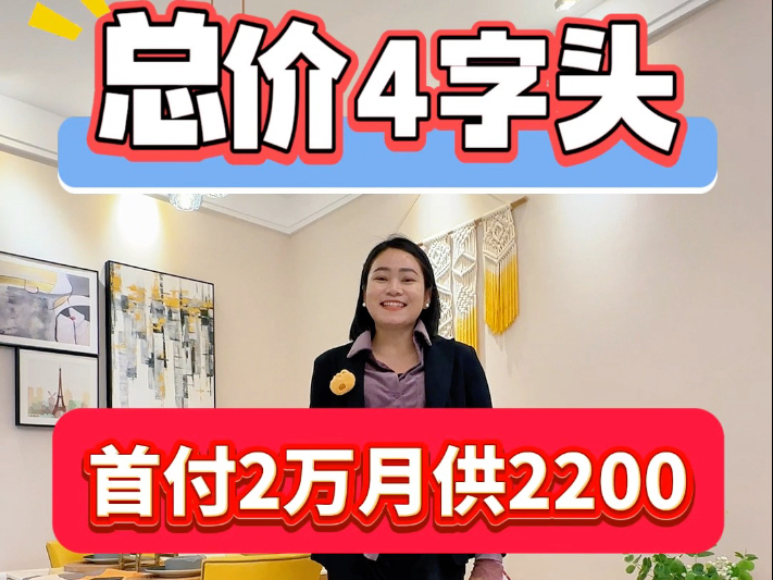 总价4字头买精装现房,首付2万月供2200,旁边就是湖景公园,还是前十书包房,精装拎包入住.哔哩哔哩bilibili