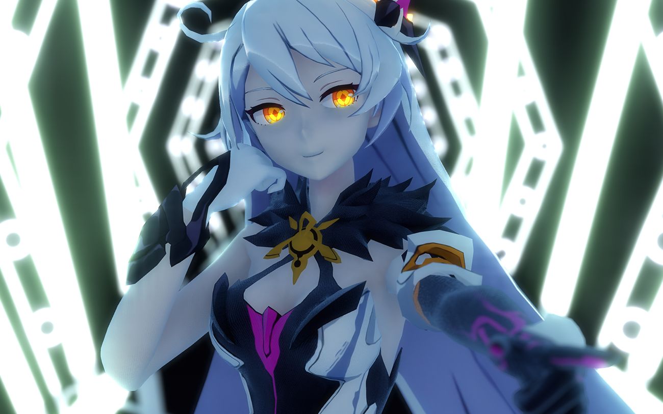 人类,既然看了,那有没有~迷上我?"律化娜空之律者---passion