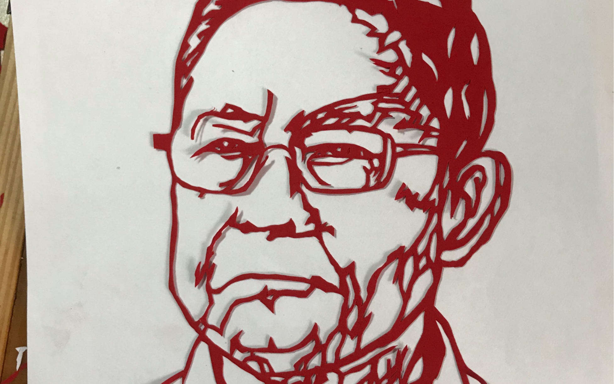 翻制剪纸钟南山院士