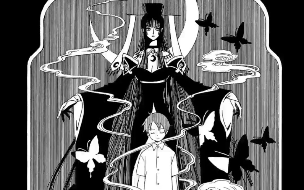 [图]【xxxHOLiC】漫画  信息量最大的一话，揭示了四一的名字、父母、来由、记忆、关系、自毁倾向……并且联动了翼年代记和魔卡两个隔壁剧组