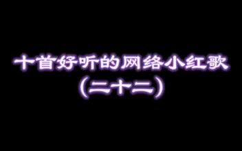 十首好听的网络小红歌【二十二】哔哩哔哩bilibili