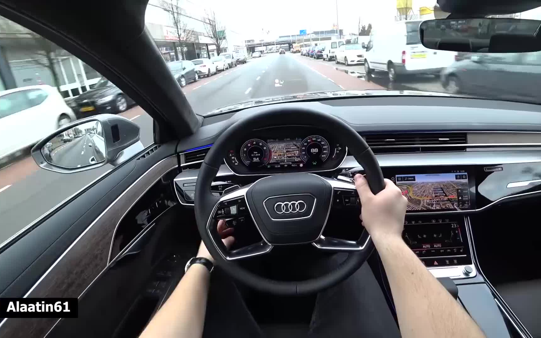 烧哥2018款奥迪a8试驾第一视角