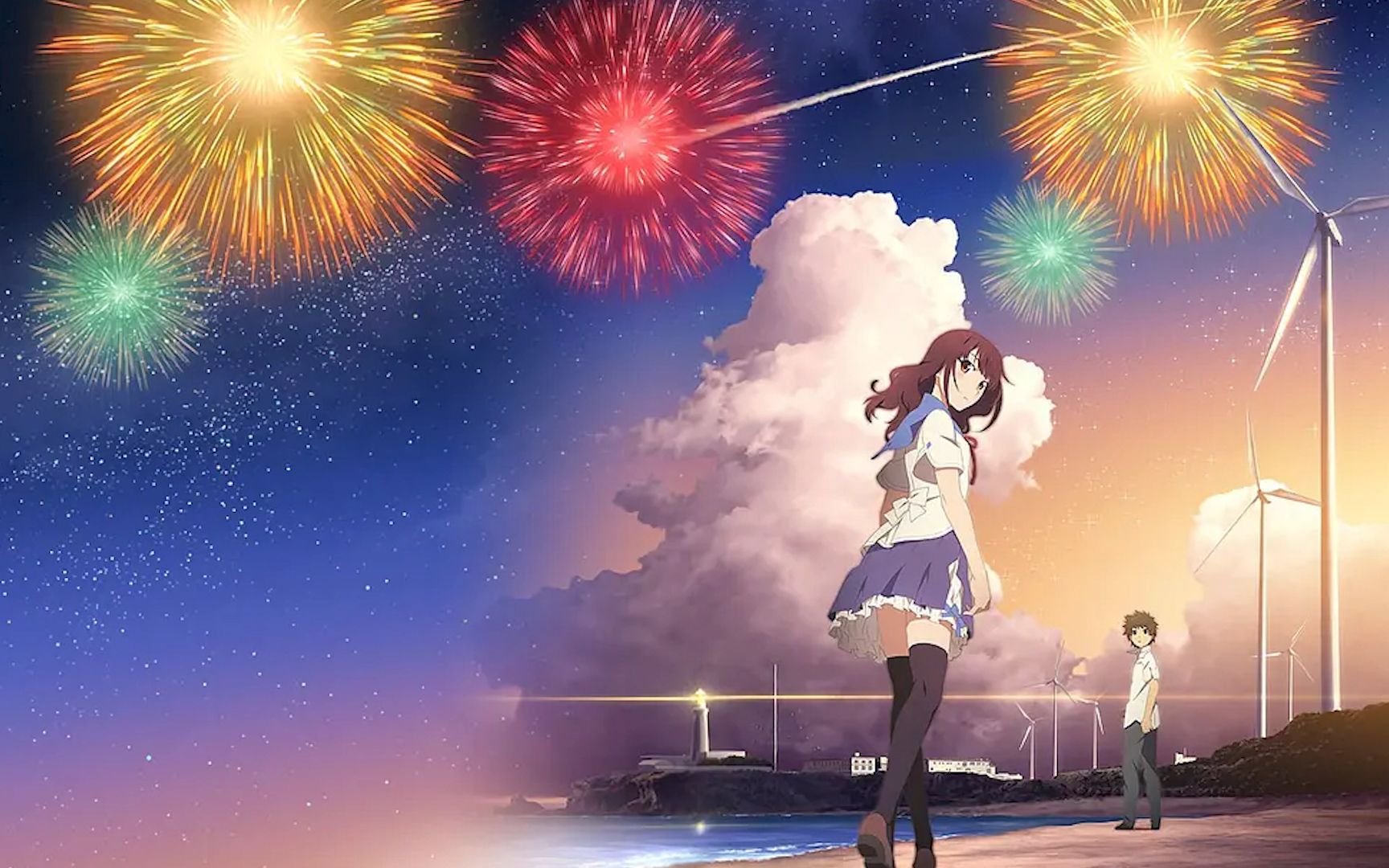 《烟花》升空的烟花,是从上面看还是侧面看?