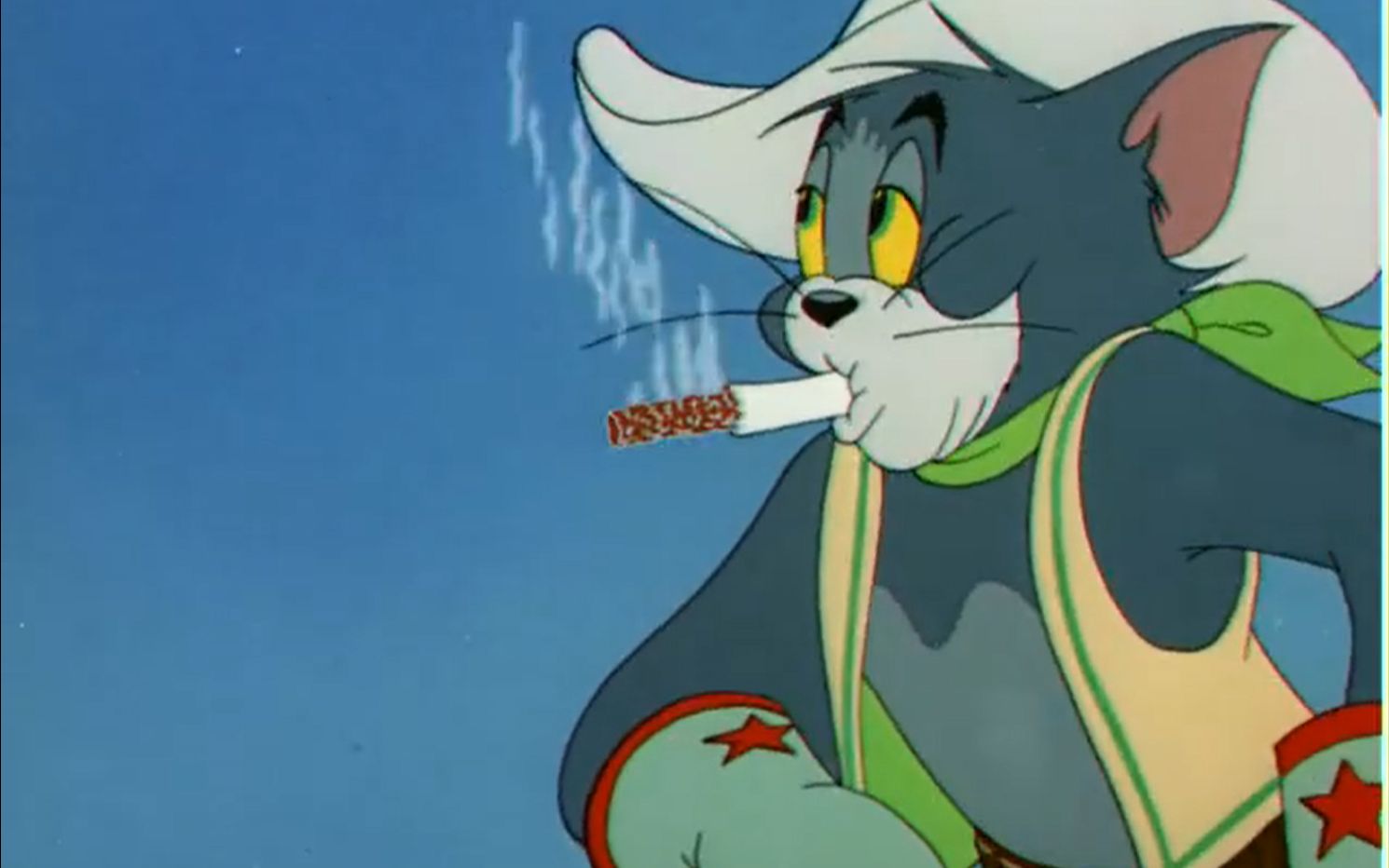 汤姆猫西装抽烟头像图片