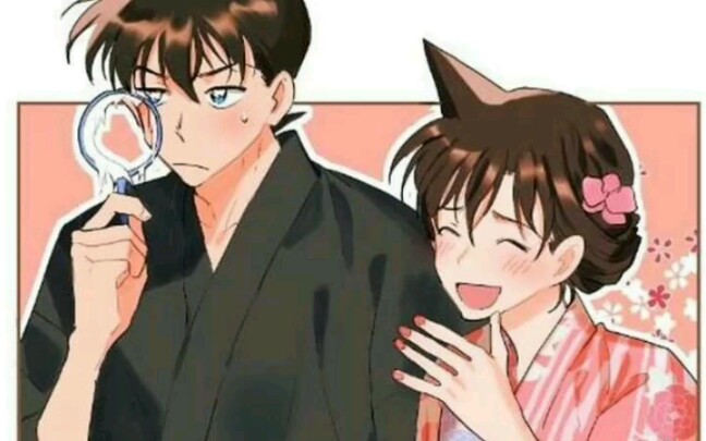 柯南和服四情侣:快斗&青子 新一&小兰 平次&和叶 京极真&园子 (感觉