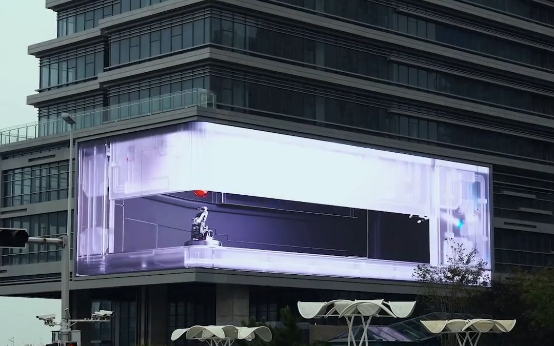 青岛财富广场led裸眼3d大屏