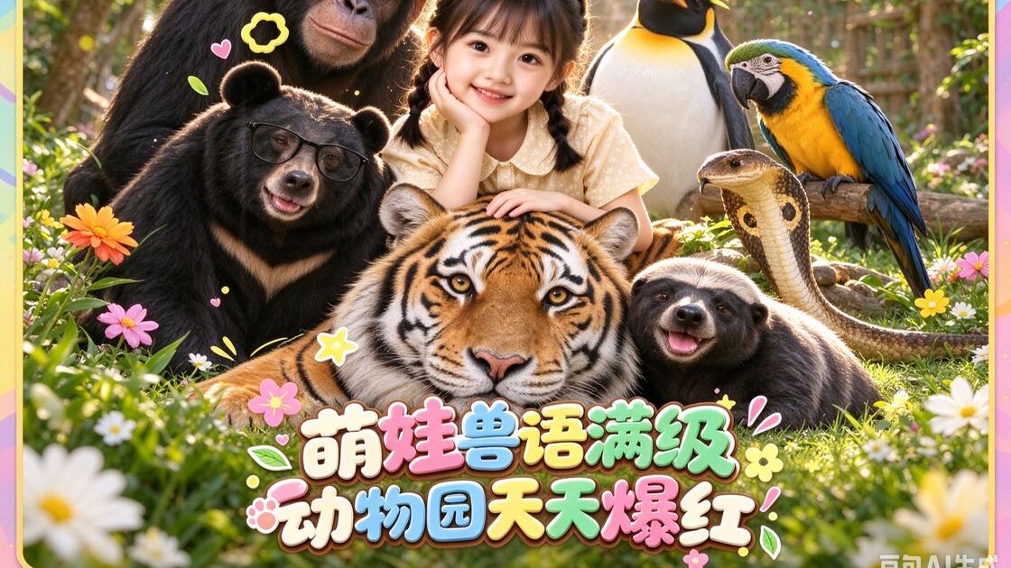 萌娃兽语满级,动物园天天爆红第二季