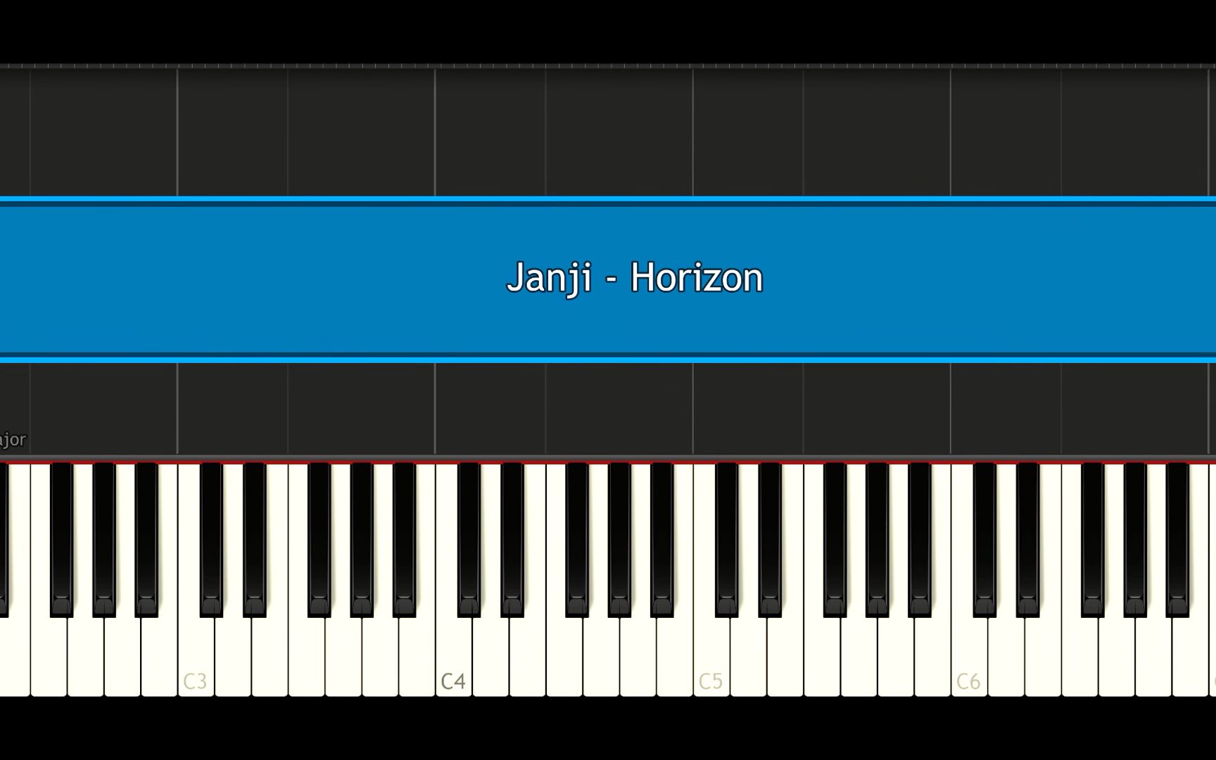 [图][钢琴教程/电音] Horizon - Janji