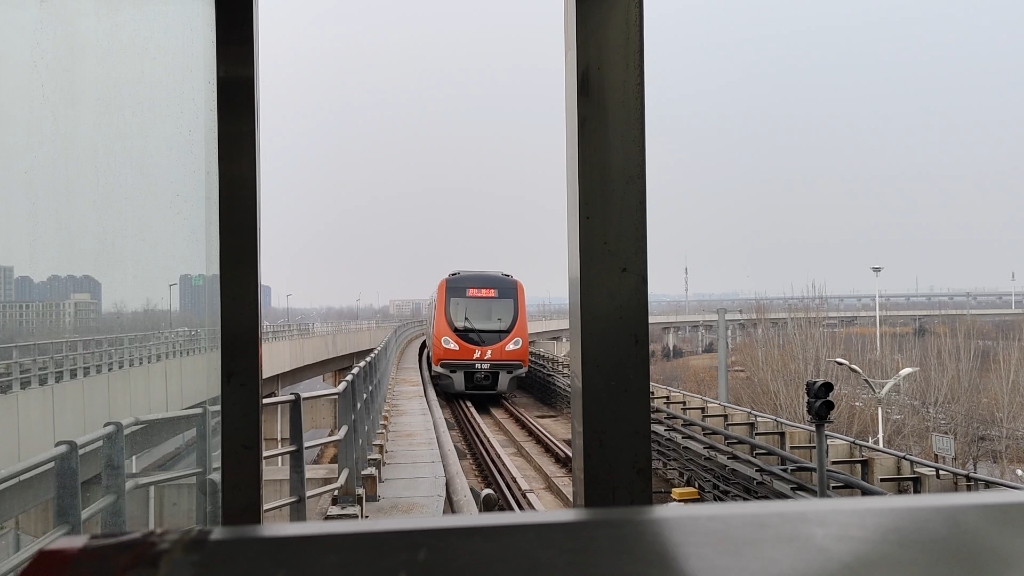 【北京地铁】房山线厂修车bjd01b-fs007出篱笆房站