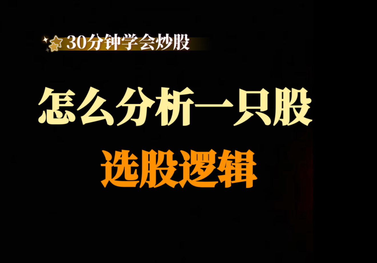 选一支股票分析
