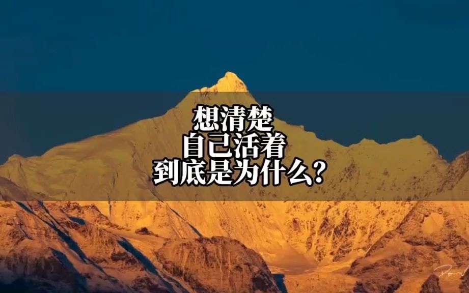 [图]想清楚自己活着到底是为什么？你这一辈子到底要干什么？你要成为什么样的人，把这三个问题想清楚了，你自然就有动力了。