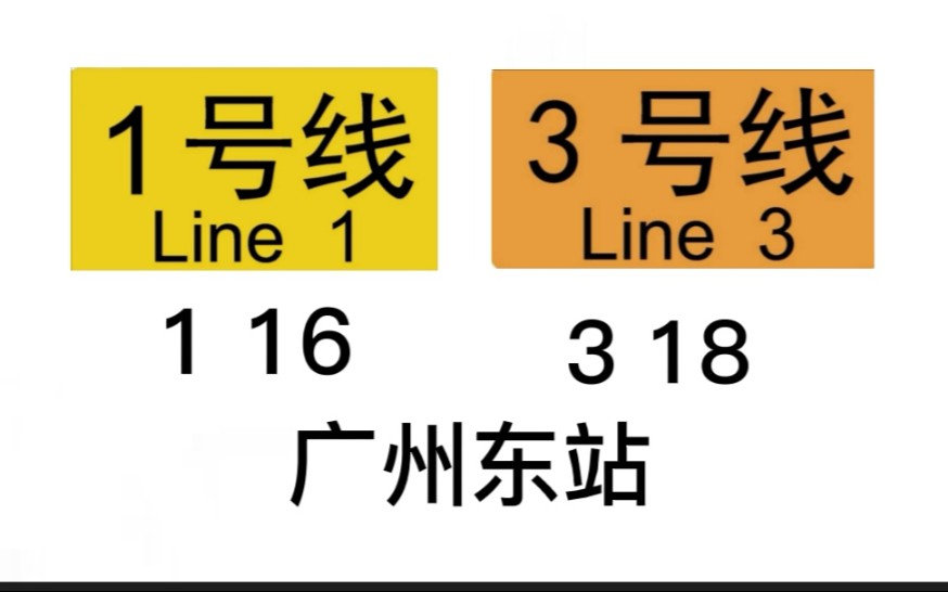 [广州地铁换乘站 2]广州东站 3换1 换乘实录_哔哩哔哩 (゜-゜)つロ