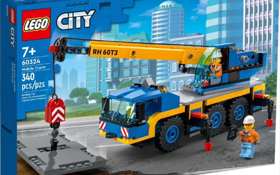 乐高 城市 60324 移动式起重机 速组评测_哔哩哔哩_bilibili