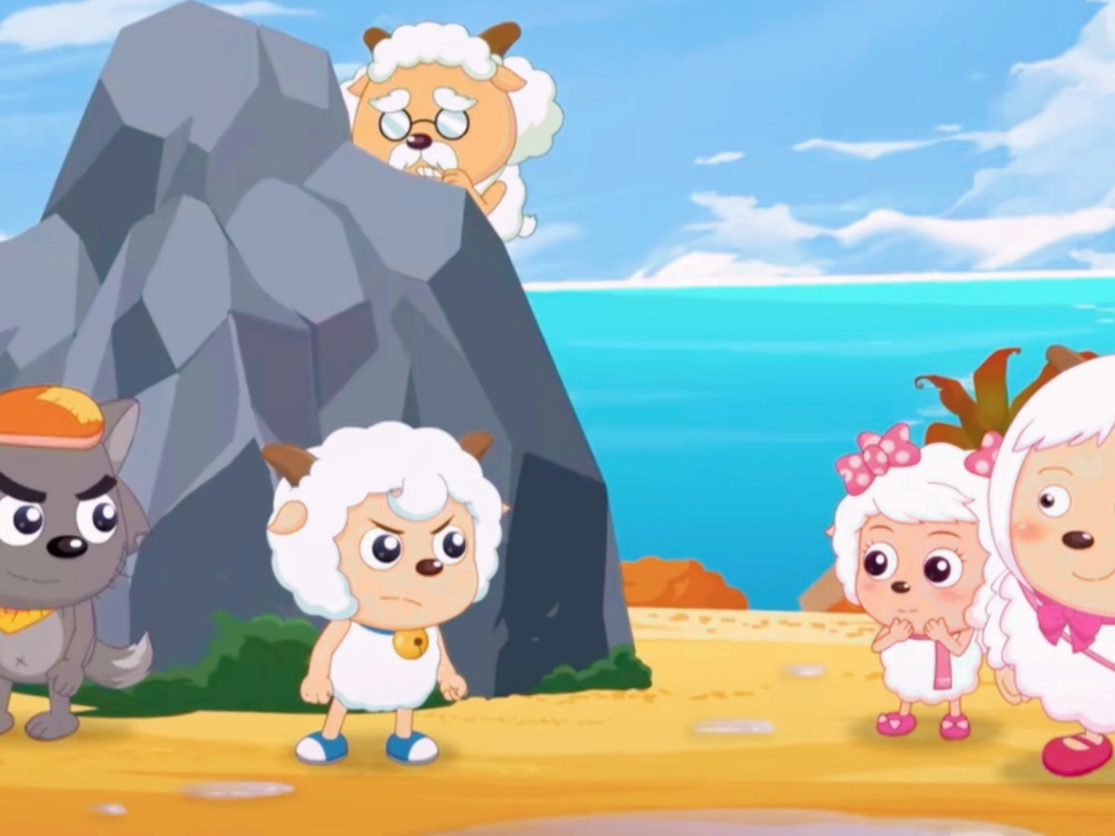 喜羊羊与灰太狼之遨游神秘洋 喜羊羊中的可爱瞬间