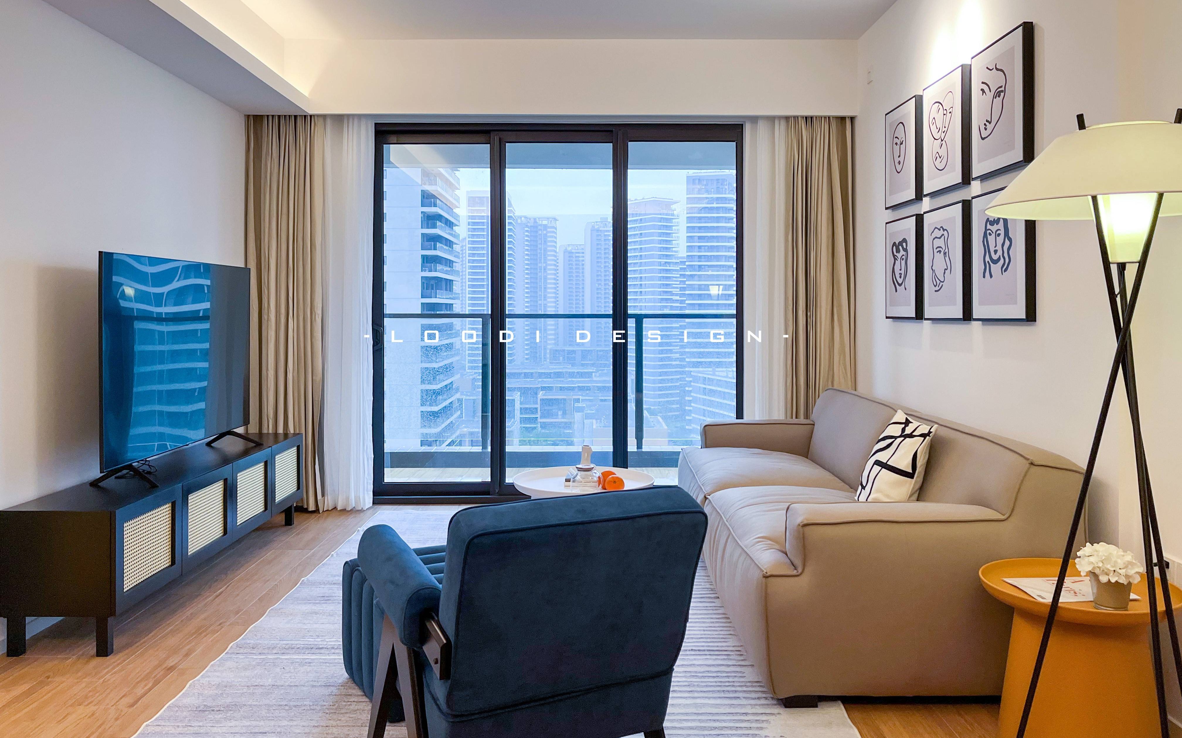 loodi新案华润小径湾听海轩现代北欧风两居沙滩海风与你