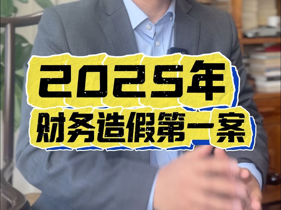 2025年 财务造假第一案哔哩哔哩bilibili