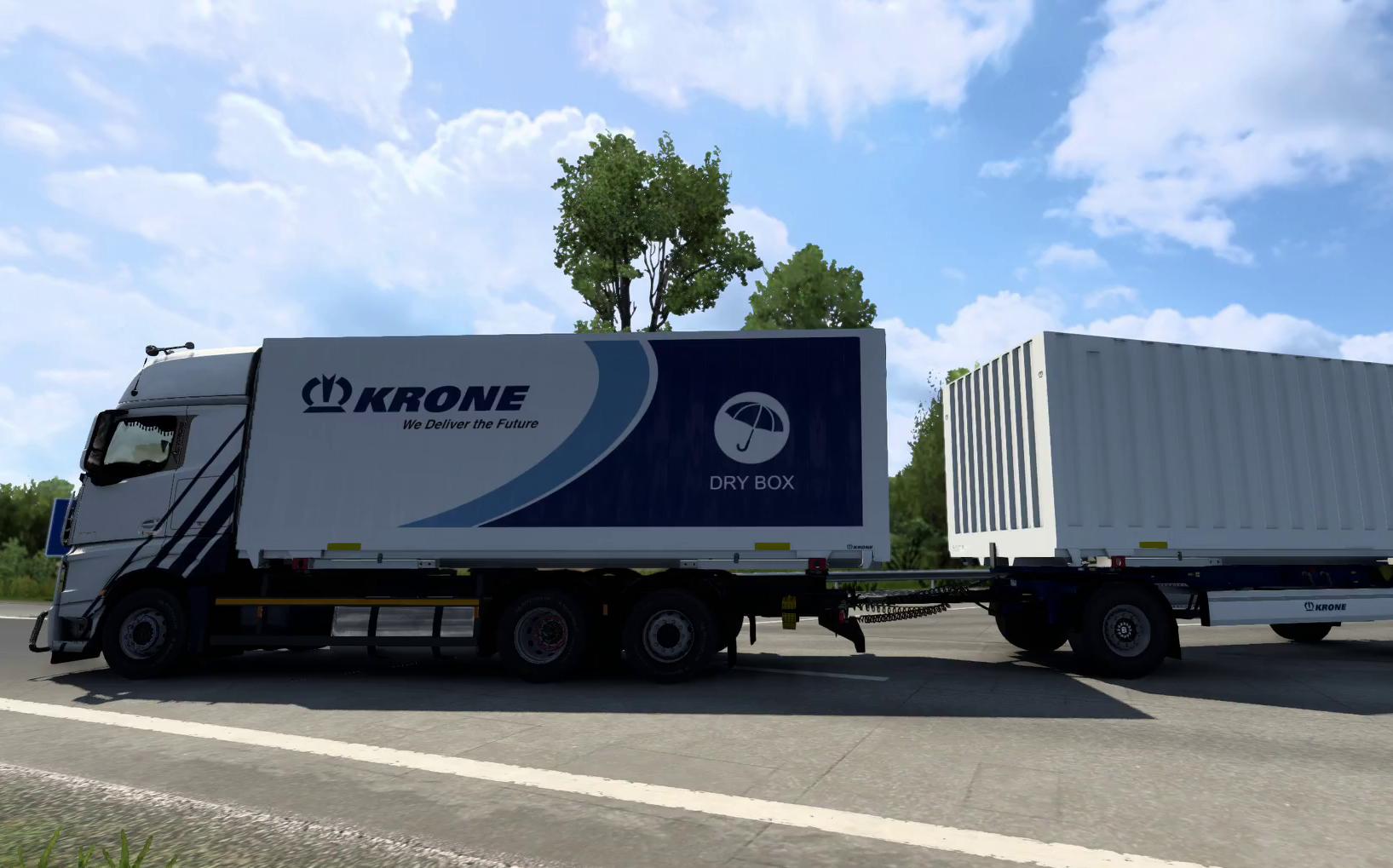 欧洲卡车模拟2  奔驰 6x2 科罗尼全挂车mod(要有 科罗尼 dlc哦)