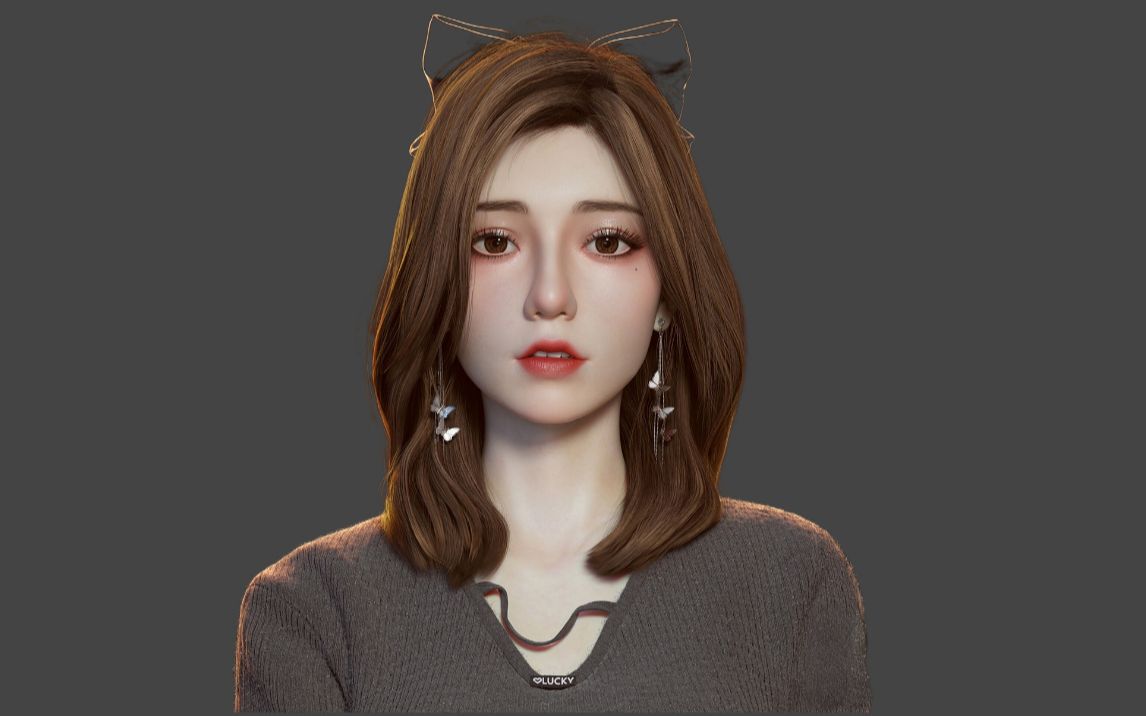 maya写实人物教学这哪里是模型这分明是老婆