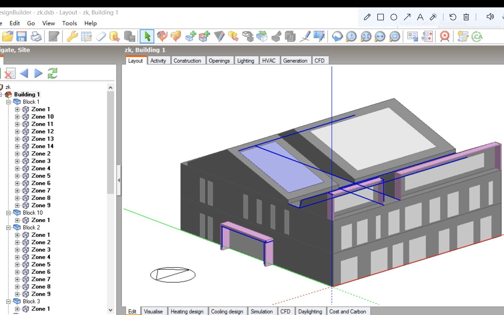 design builder 6.1建筑能耗模拟软件简要建模部分哔哩哔哩bilibili