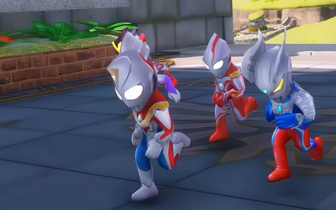 小赛罗带领奥特曼闯入怪兽城堡,怪兽被打得四处逃窜