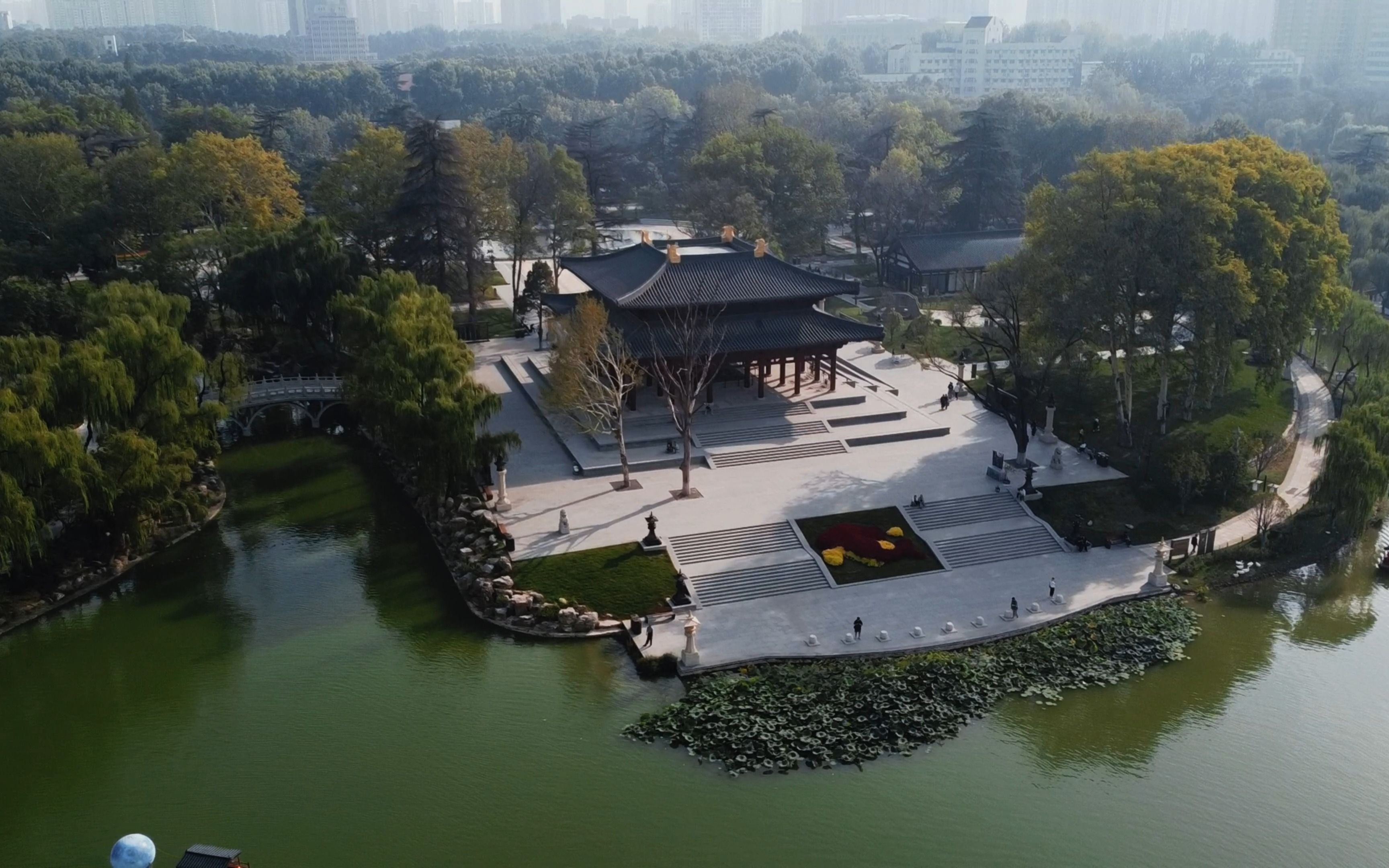 西安兴庆宫公园图片