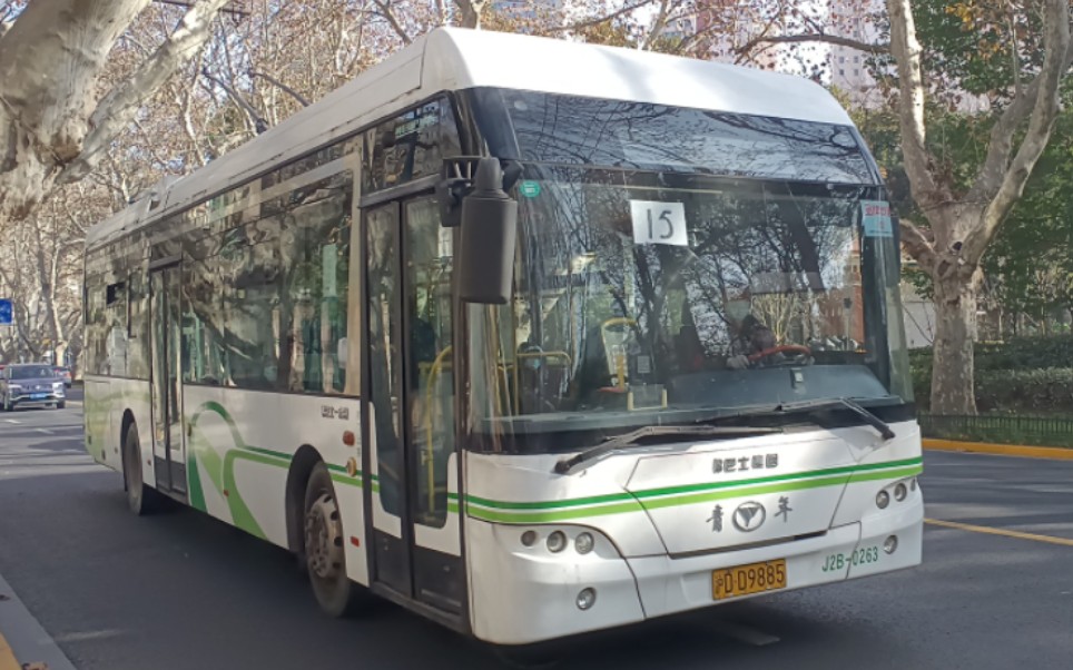 [上海公交/巴士一公司]15路j2b-0263天钥桥路辛耕路徐家汇进站