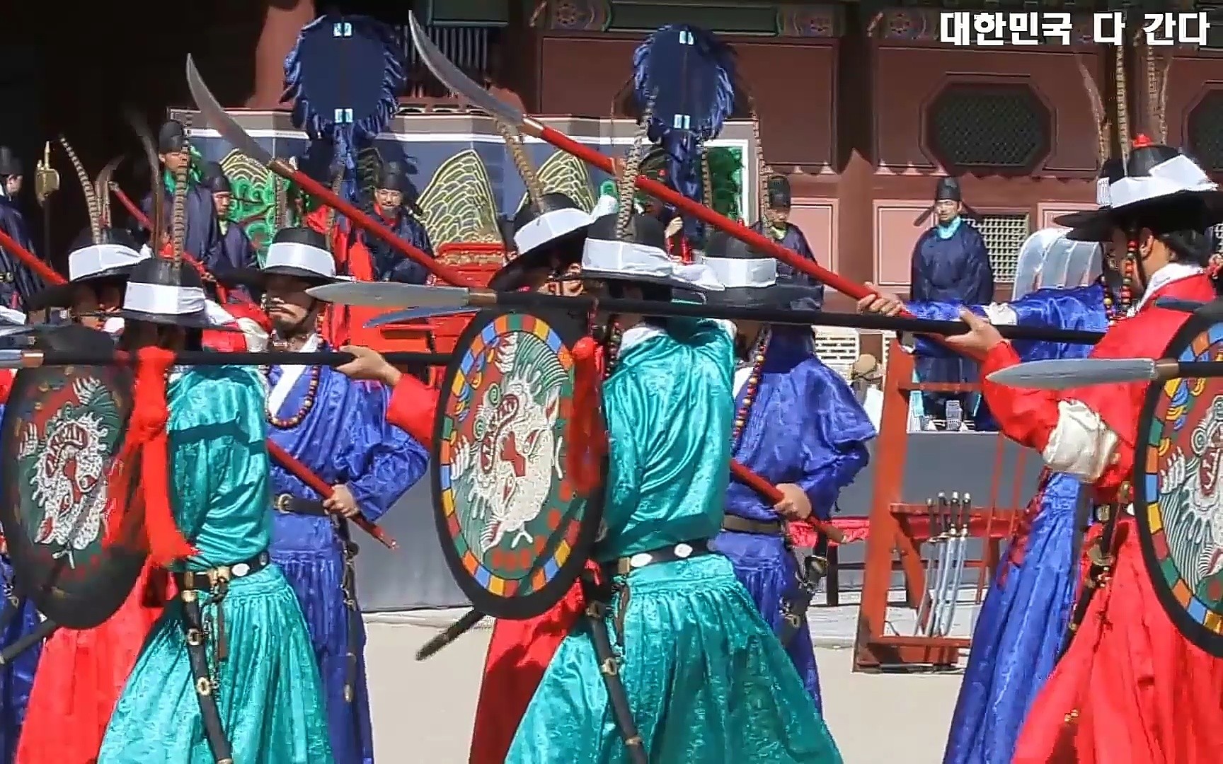 [图]韩国景福宫护卫军 传统演武操练仪式