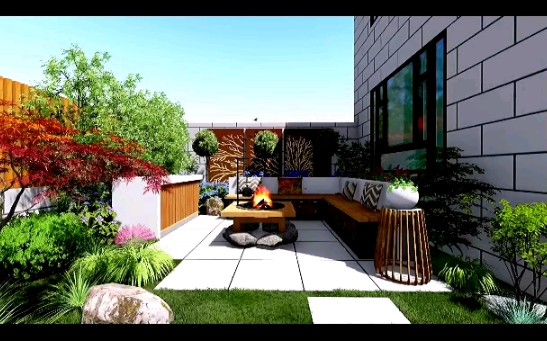 无觅造园50平自然野趣小庭院花园设计