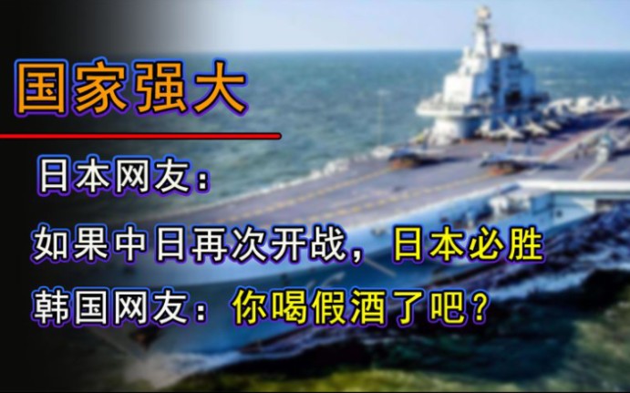 日本网友:如果中日再次开战,日本必胜.韩国网友:喝假酒了吧?哔哩哔哩bilibili