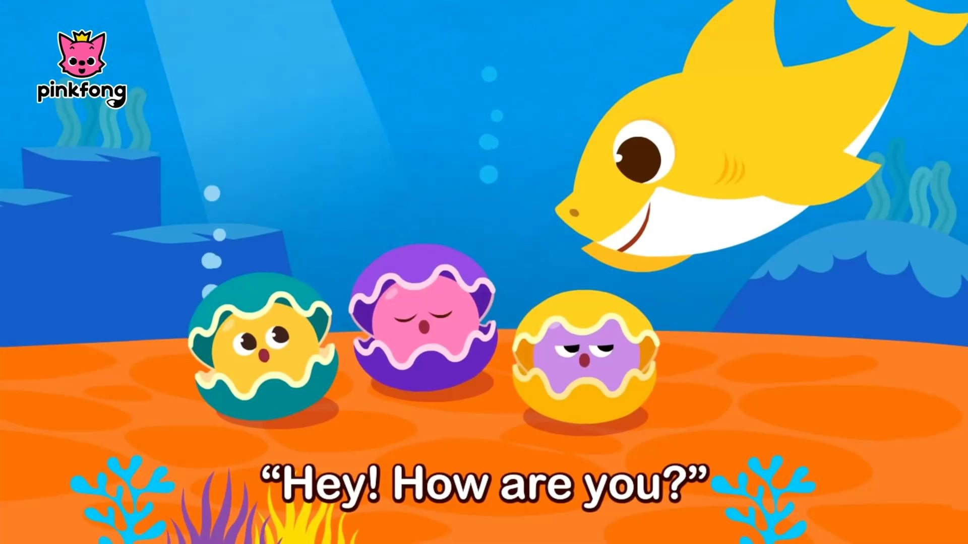 少儿英语儿歌你好鲨鱼宝宝儿歌动画hellobabyshark