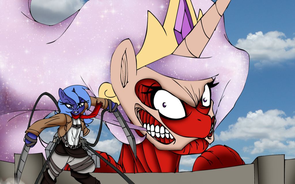 【小马x进击的巨人x几何冲刺】红莲の弓矢