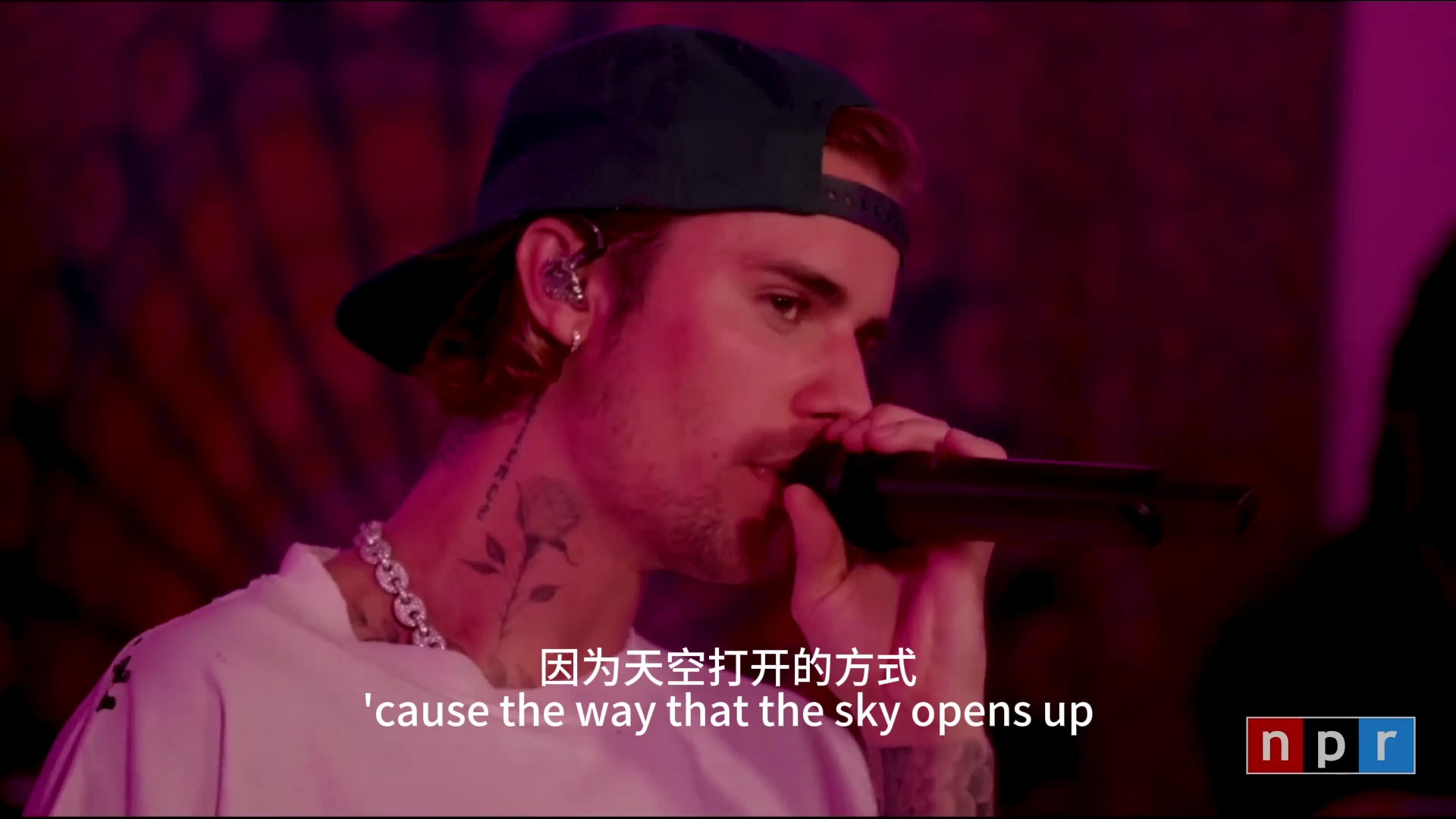 justin bieber 小桌子音乐会上的精彩演出