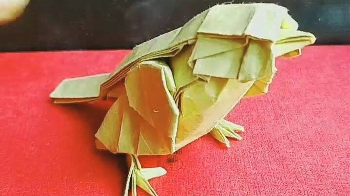 折纸手工神谷哲史麻雀与剑齿虎展示