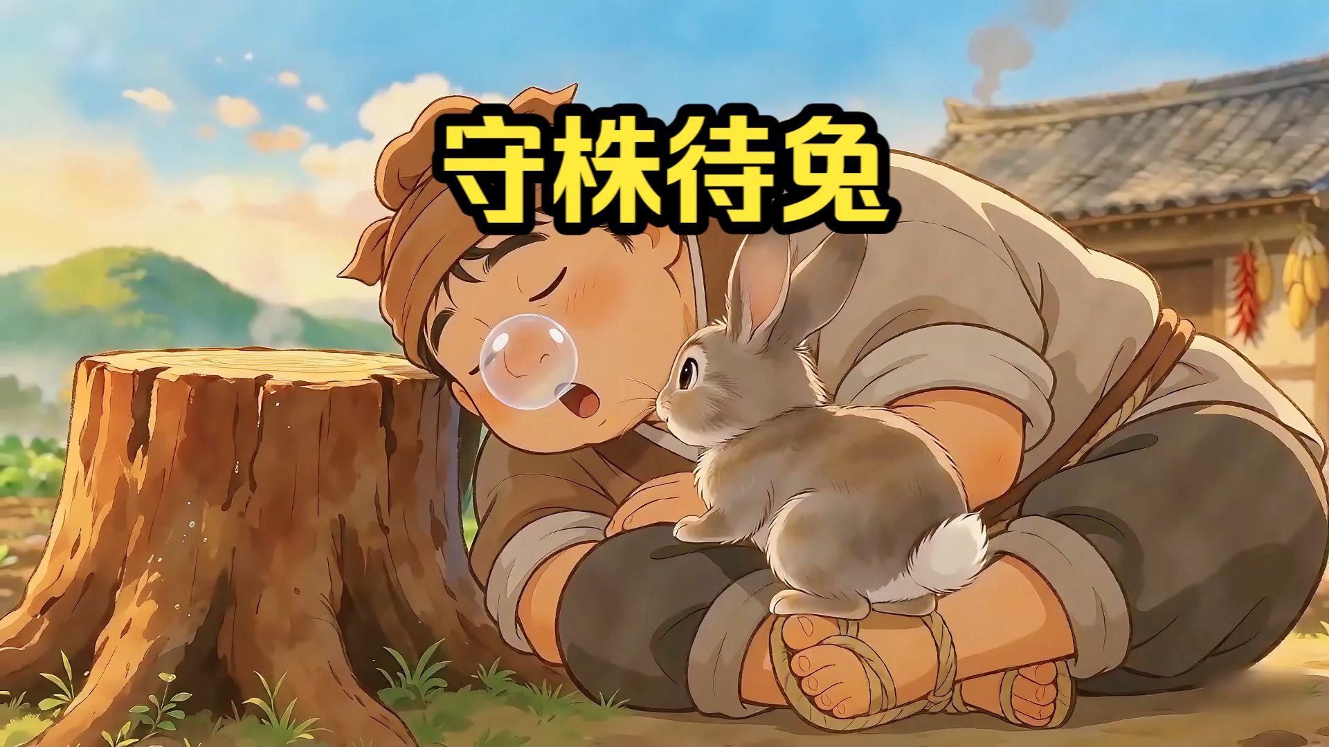 《守株待兔》真正想告诉孩子的是：别想着天上掉兔子