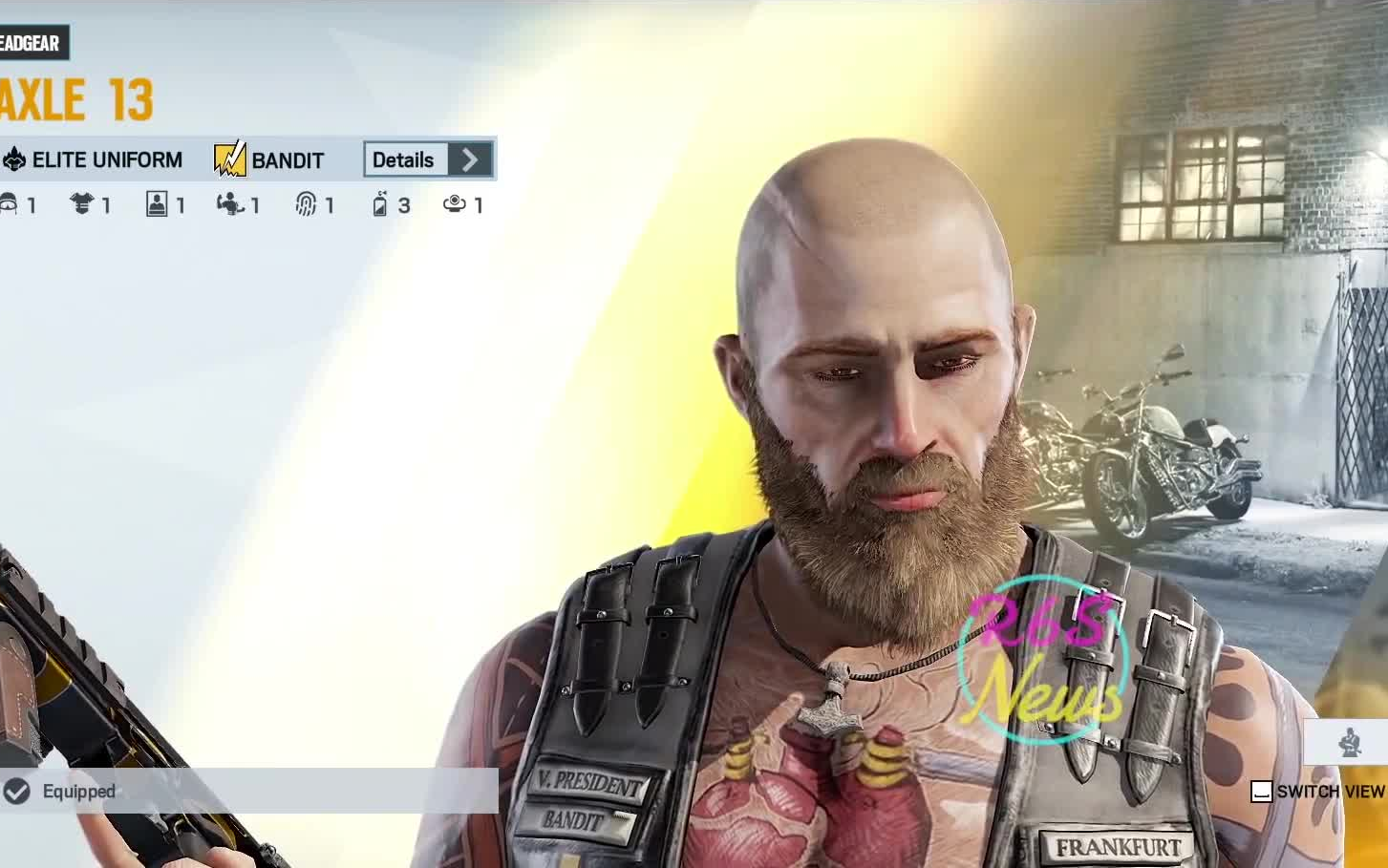 bandit班迪精英皮肤详情mvp动画彩虹六号