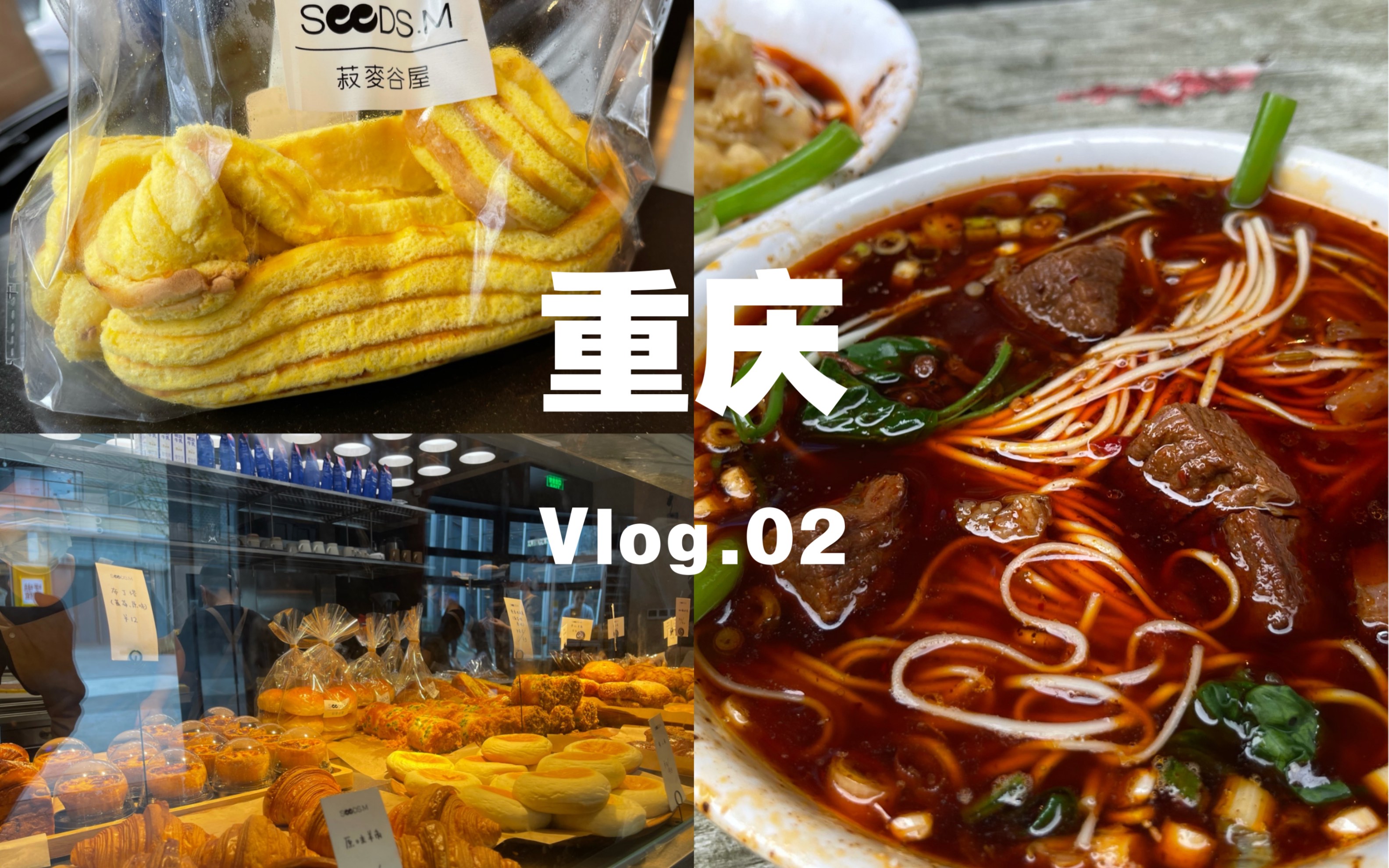 Vlog. 02 |世界上最好吃的面就是高胖妹煮的面𐟍œ|夏日旅行—重庆|𐟌𓮐Š重庆森林打卡|虎皮多多|人和水上漂|第一次热拌打卡哔哩哔哩bilibili