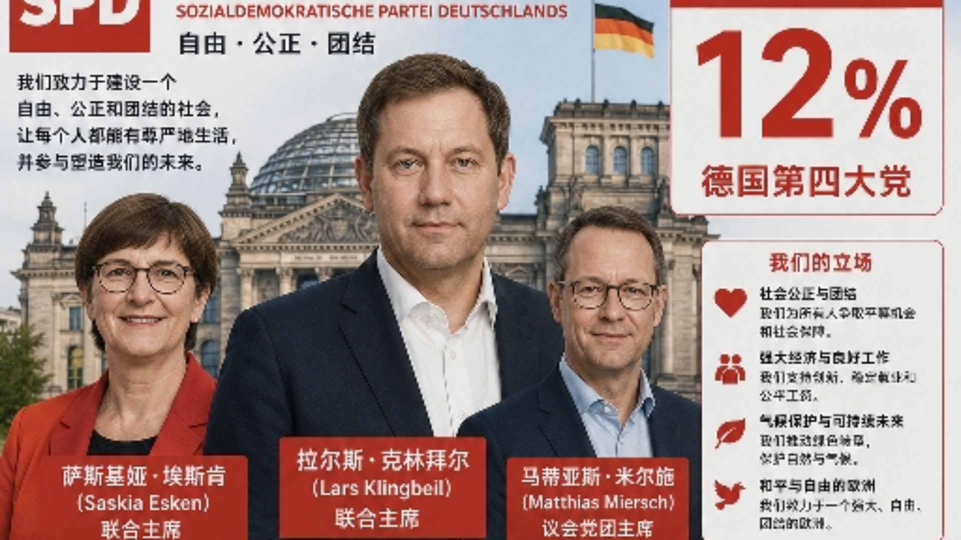 德国政党支持率排行，社民党和自民党这是上哪发财去了?