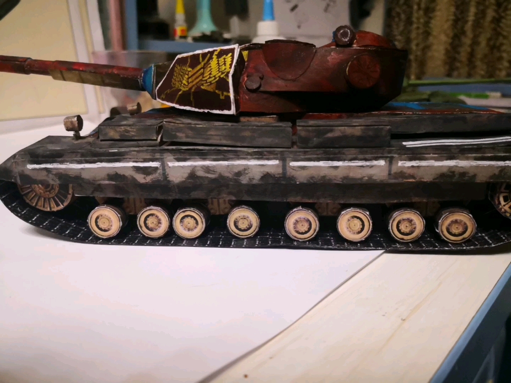 坦克世界闪击战超级征服者"帝王"纸模型