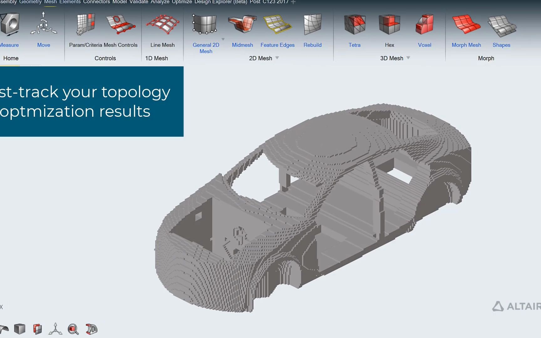 HyperMesh Design Space 拓扑优化空间构造哔哩哔哩bilibili