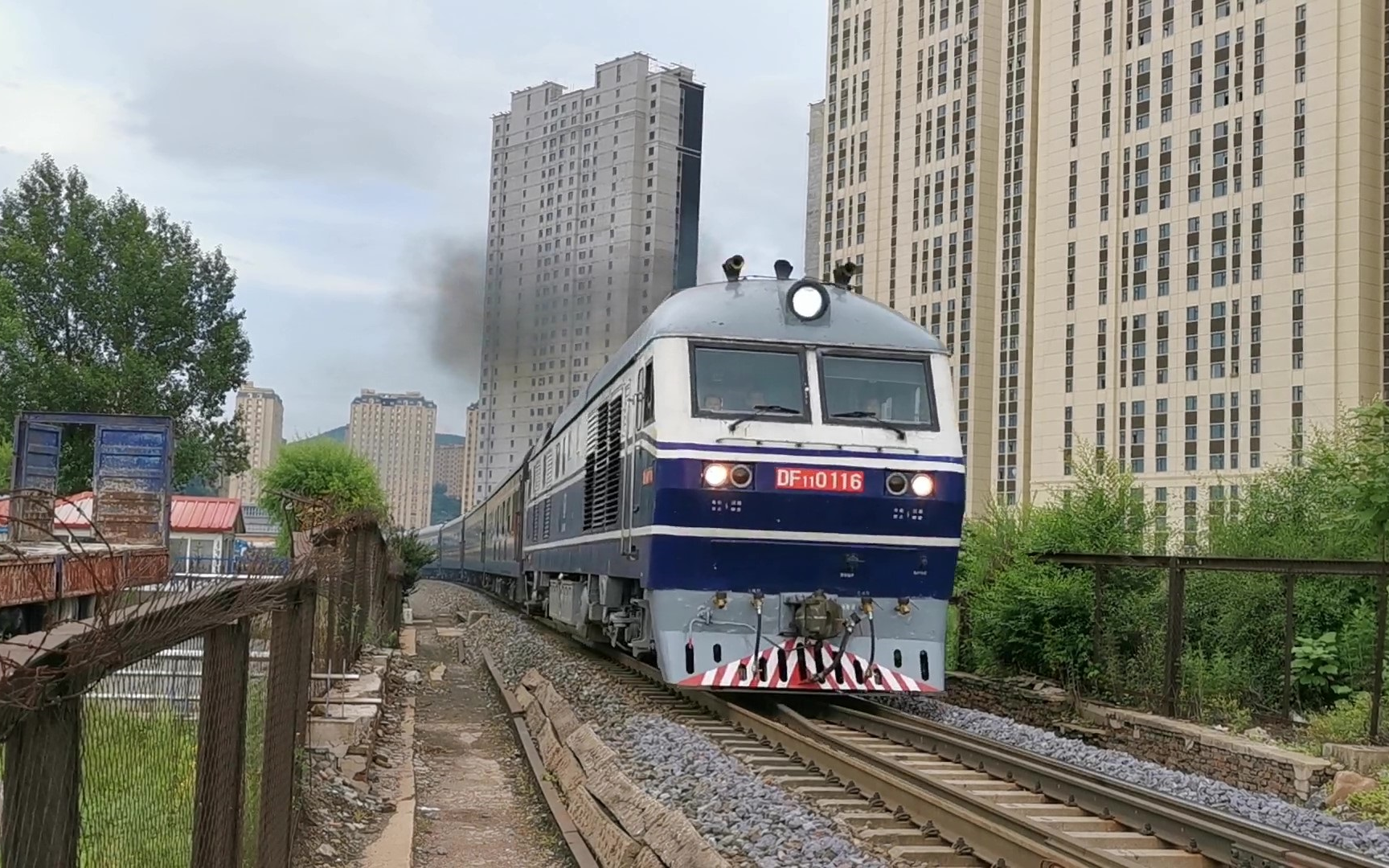 【20210710】k430次列车驶出通化站