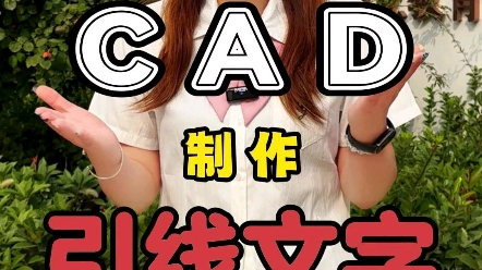 十秒教你做CAD的引线文字#CAD快捷键#CAD命令#零基础#CAD插件#CAD图纸#平面图#CAD教程哔哩哔哩bilibili