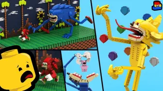 Download Video: Building LEGO Sonic Tapes(新版音速小子) 超级Shin Sonic, Knuckles chase