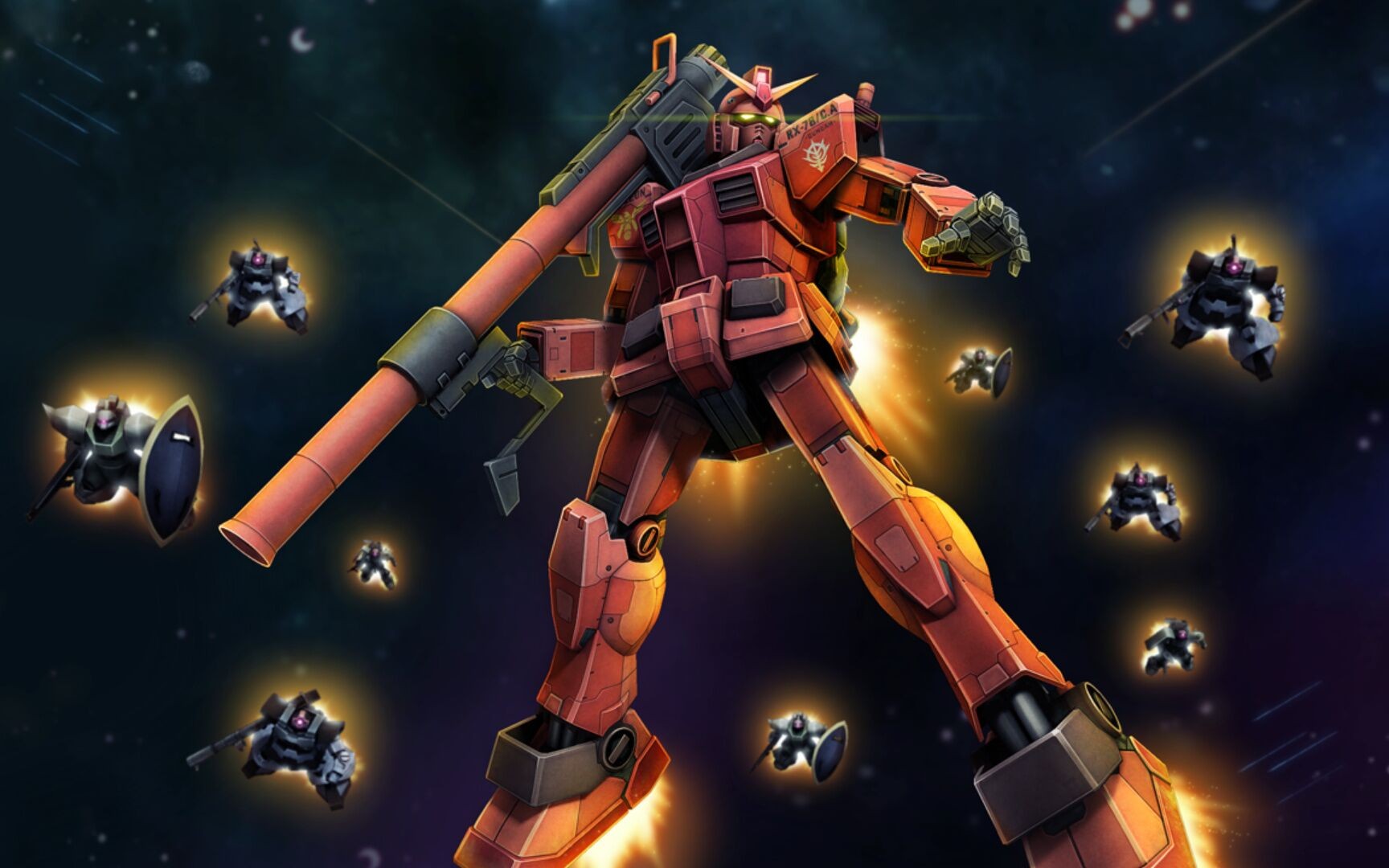 机动战士敢达ol 夏亚专用敢达&夏亚专用敢达mk3机体实战_哔哩哔哩 (゜