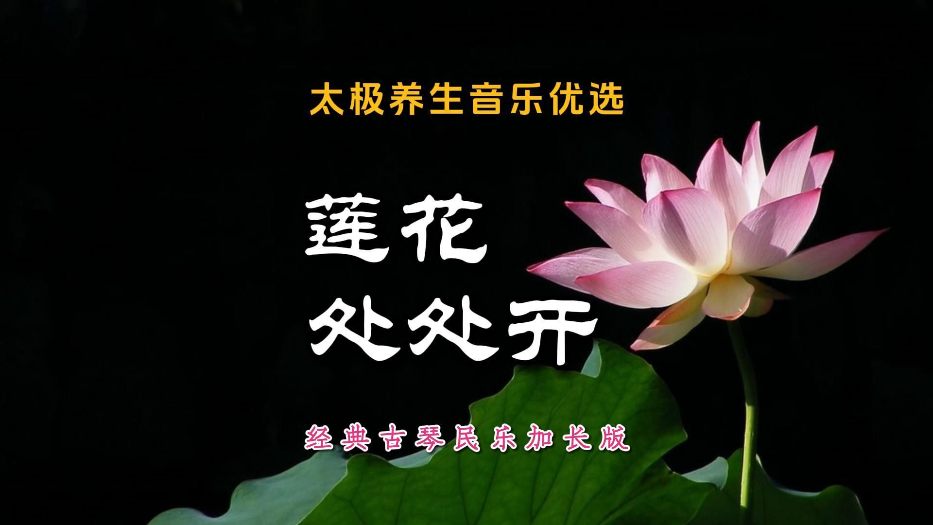 [图]太极养生音乐优选《莲花处处开》经典古琴民乐加长版静心安神明道