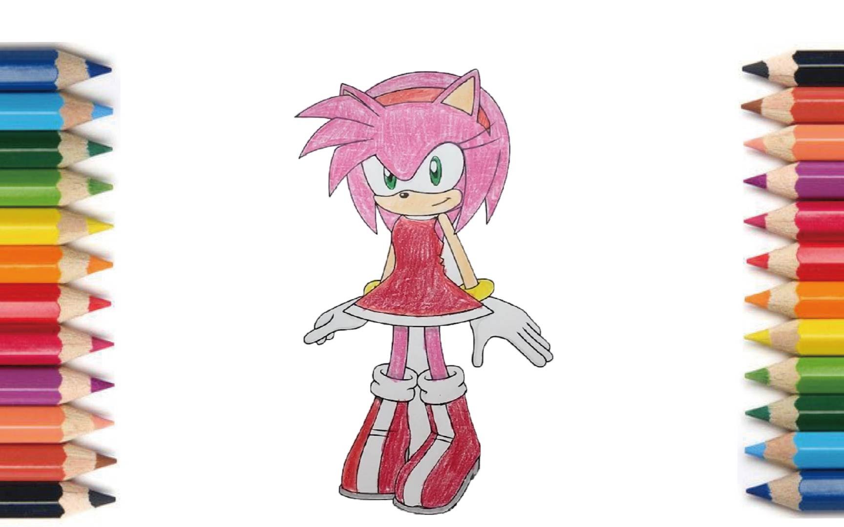 rose amy rose【塗り絵】ソニック エミーローズ 【涂色】索尼克 艾咪