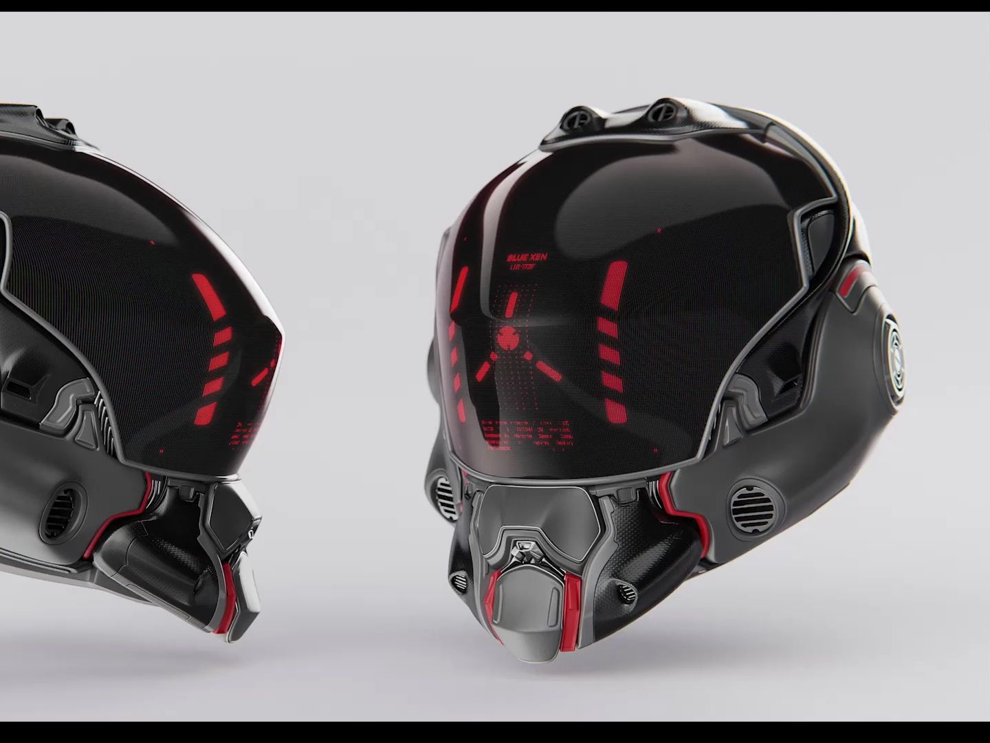 blender〕逼真的科幻头盔 第1部分