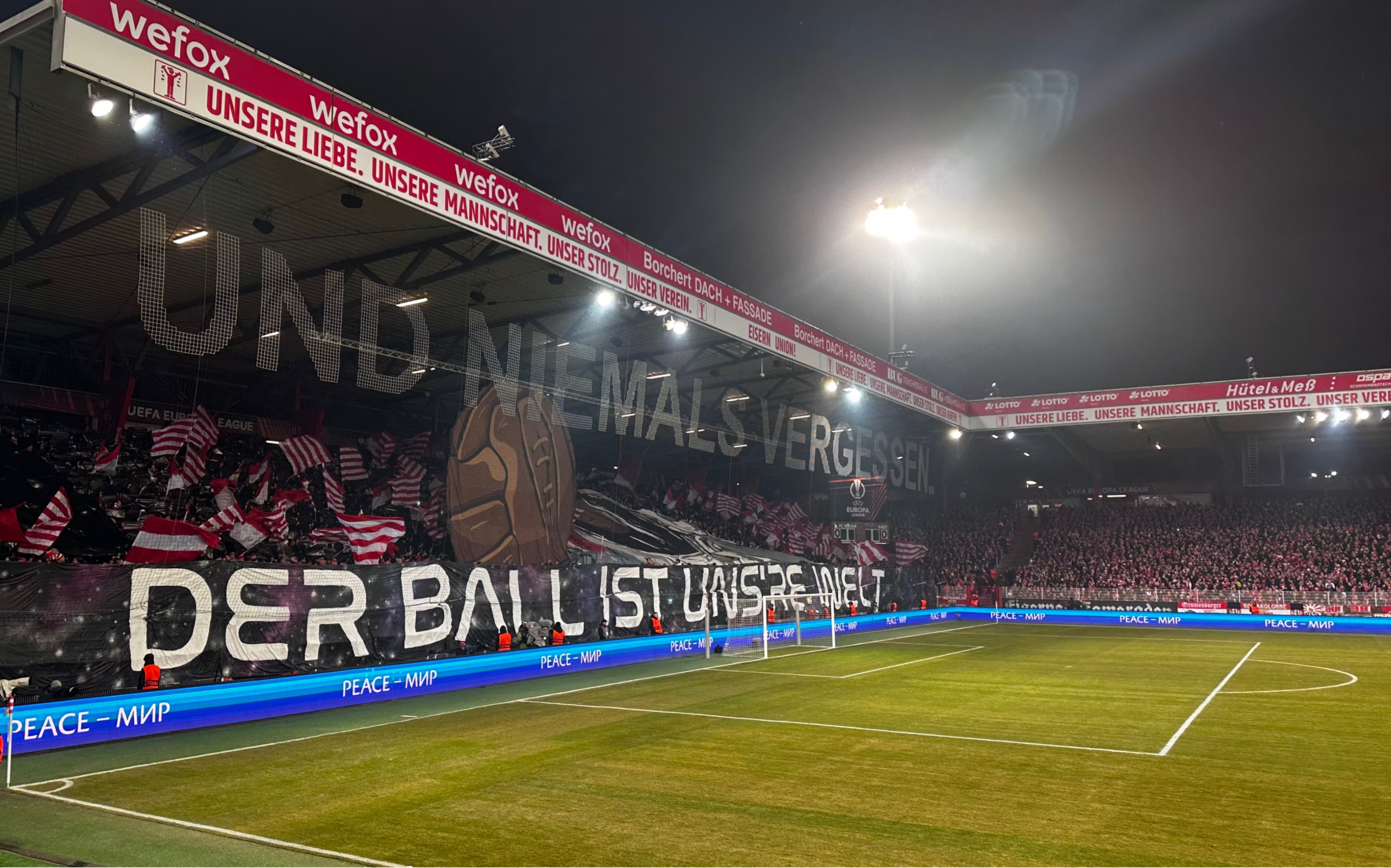 09 欧联杯1/8决赛球迷视角体验柏林联合首回合主场3:3战平圣吉罗斯