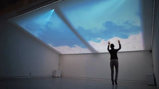 天空云海数字视觉 数字媒体艺术装置 全息投影 触摸互动体验#新奥尼