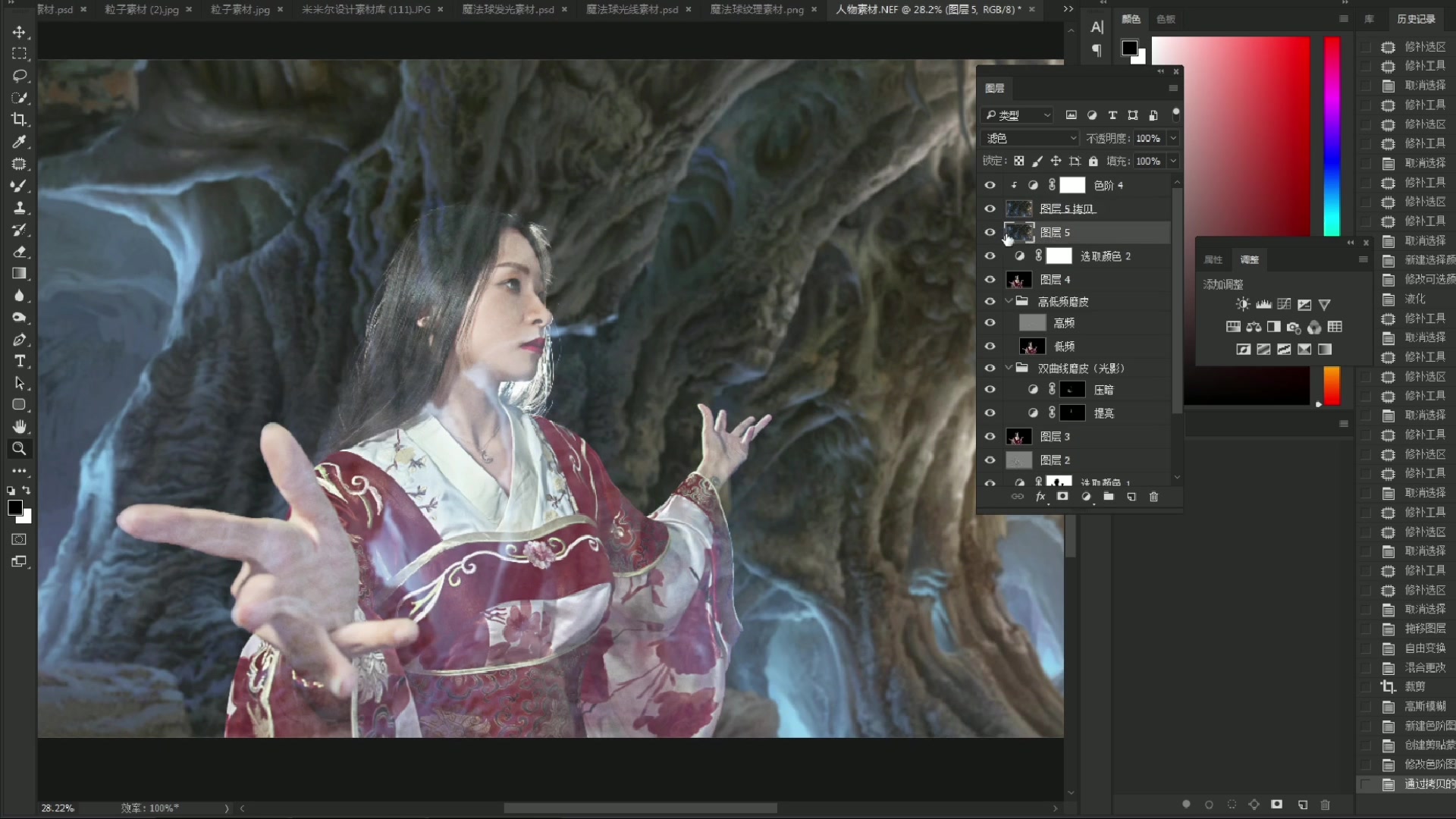 修图过程欣赏之古装修图ps特效合成游戏电影既视感_哔哩哔哩_bilibili
