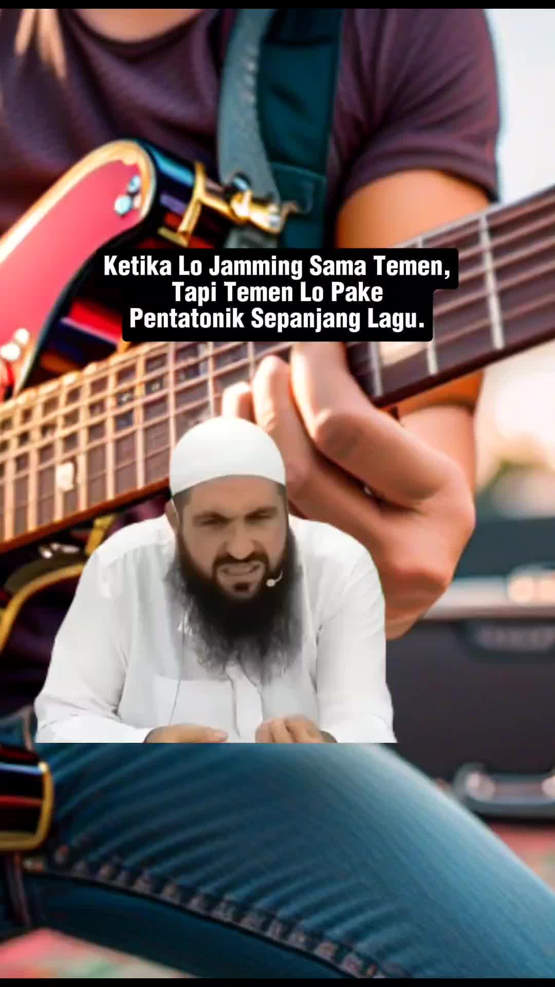 Disaat lo jamming gitar sama temen lo, tapi temen lo cuma pake scale pentatonik哔哩哔哩bilibili